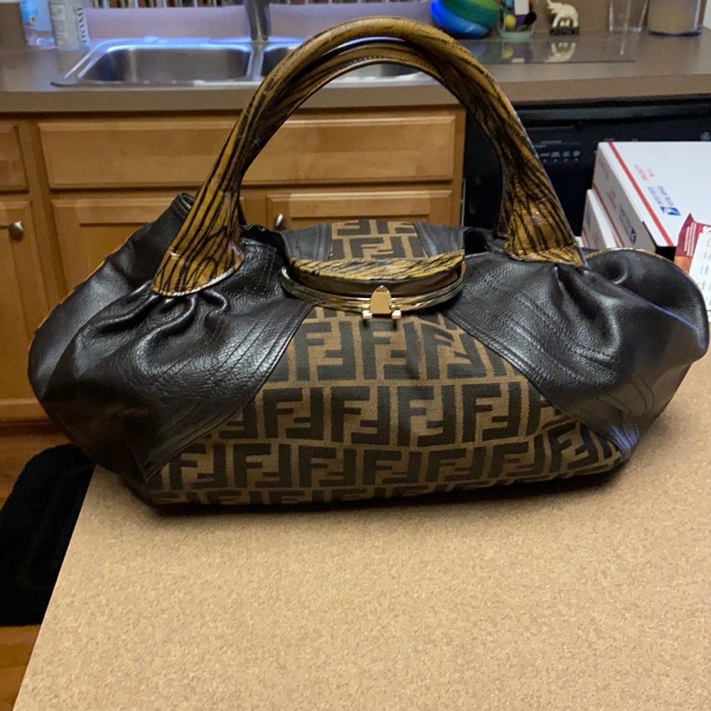 Fendi Tortuga Spy Large Satchel - Picture 2 of 16